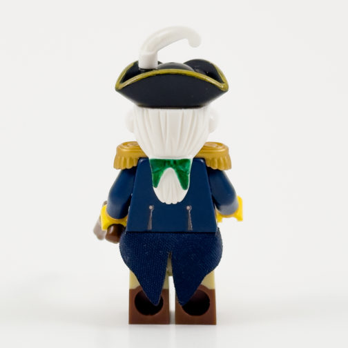 rev01 Revolutionary War Continental Officer Minifigure Product Photo - Back