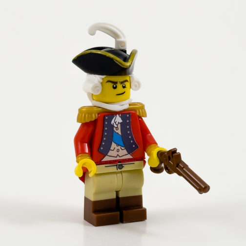 rev03 Revolutionary War British Officer Minifigure Product Photo - Front