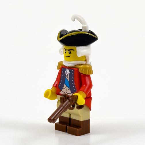 rev03 Revolutionary War British Officer Minifigure Product Photo - Side 2