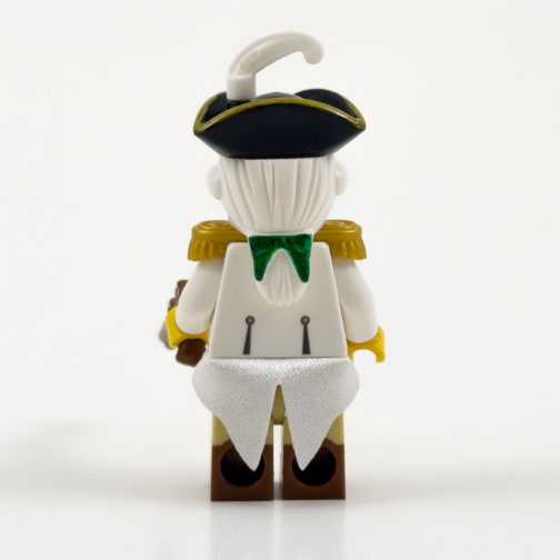 rev05 Revolutionary War French Officer Minifigure Product Photo - Back