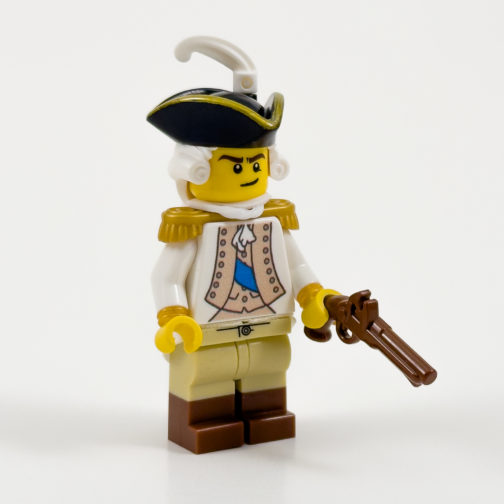 rev05 Revolutionary War French Officer Minifigure Product Photo - Front