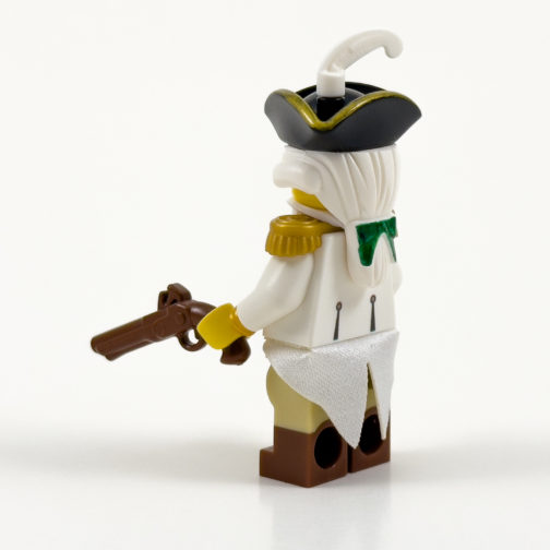 rev05 Revolutionary War French Officer Minifigure Product Photo - Side