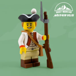 rev06 Revolutionary War French Soldier with Red Trim Minifigure