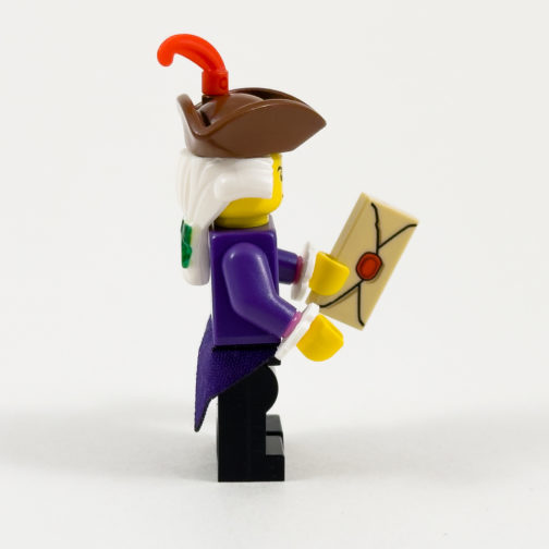 rev09 Male Colonist Minifigure - Dark Purple Jacket - Side