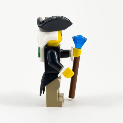 rev10 Male Colonist Minifigure - Black Jacket - Side