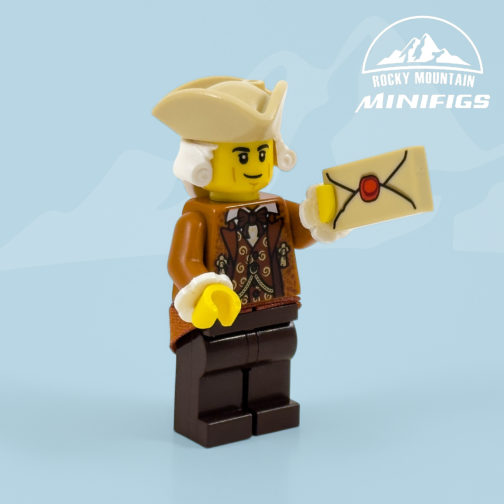 rev12 Revolutionary War Male Colonist - Dark Orange Jacket Minifigure