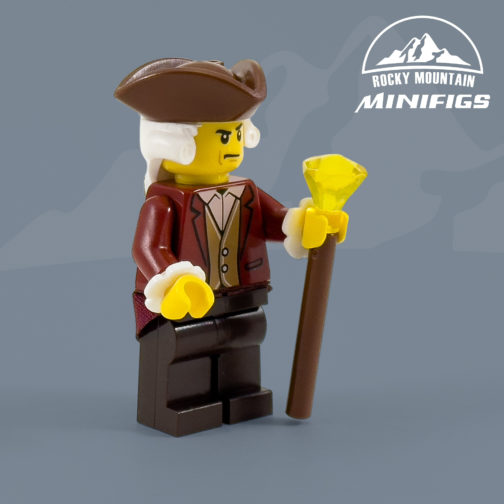 rev14 Revolutionary War Male Colonist - Dark Red Jacket Minifigure