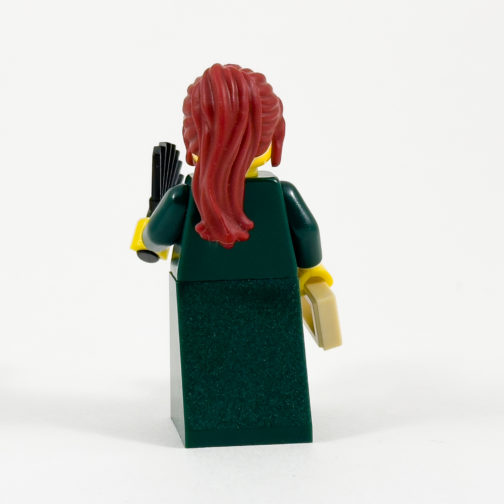 rev15 Female Colonist Minifigure - Dark Green Dress - Back