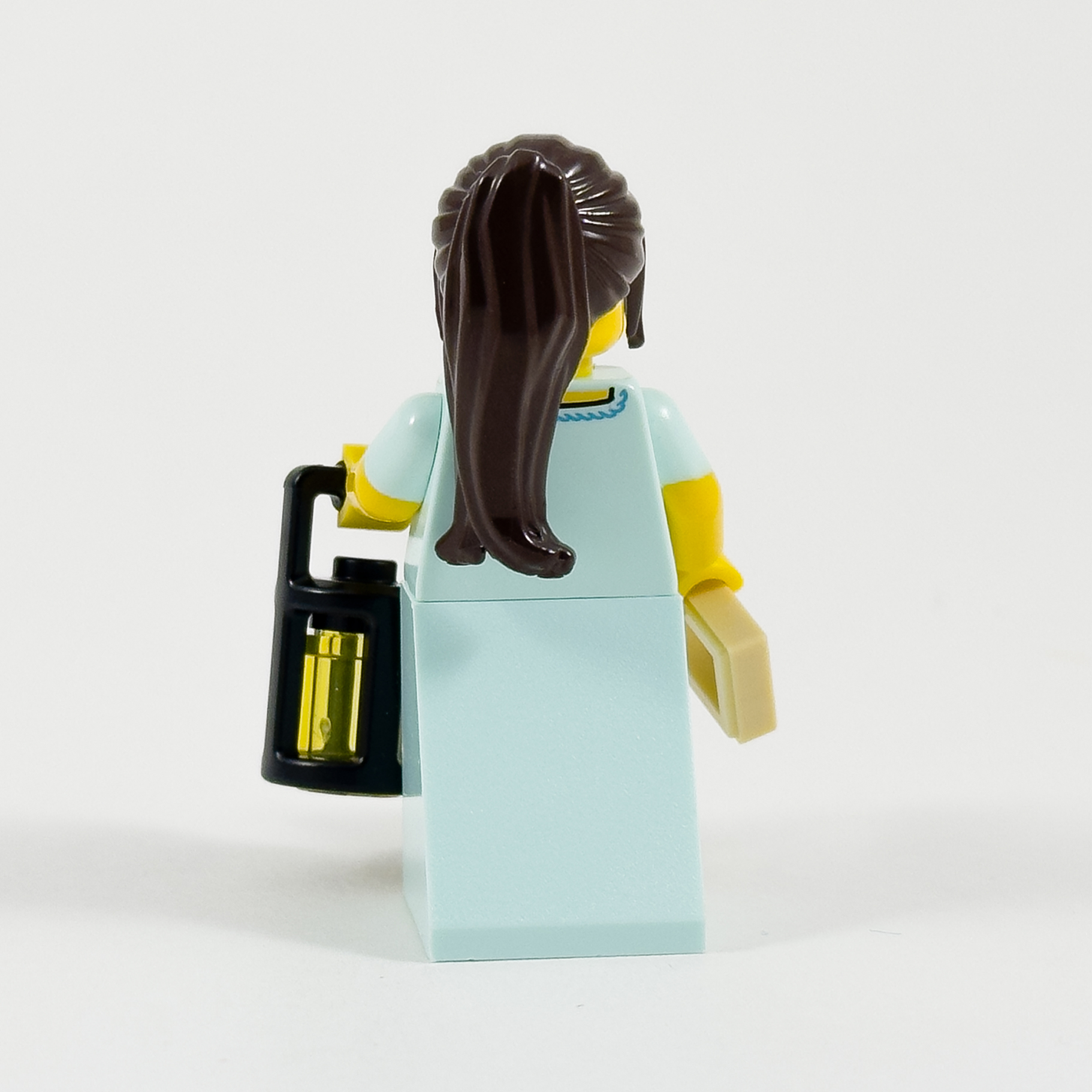 rev16-back rev16 Female Colonist Minifigure - Light Aqua Dress - Back
