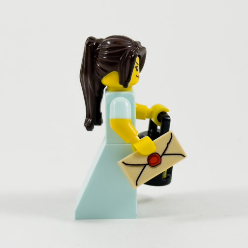 rev16 Female Colonist Minifigure - Light Aqua Dress - Side