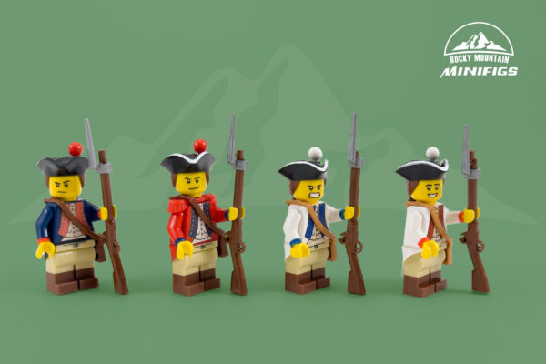 Revolutionary War American, British, and French Minifigures