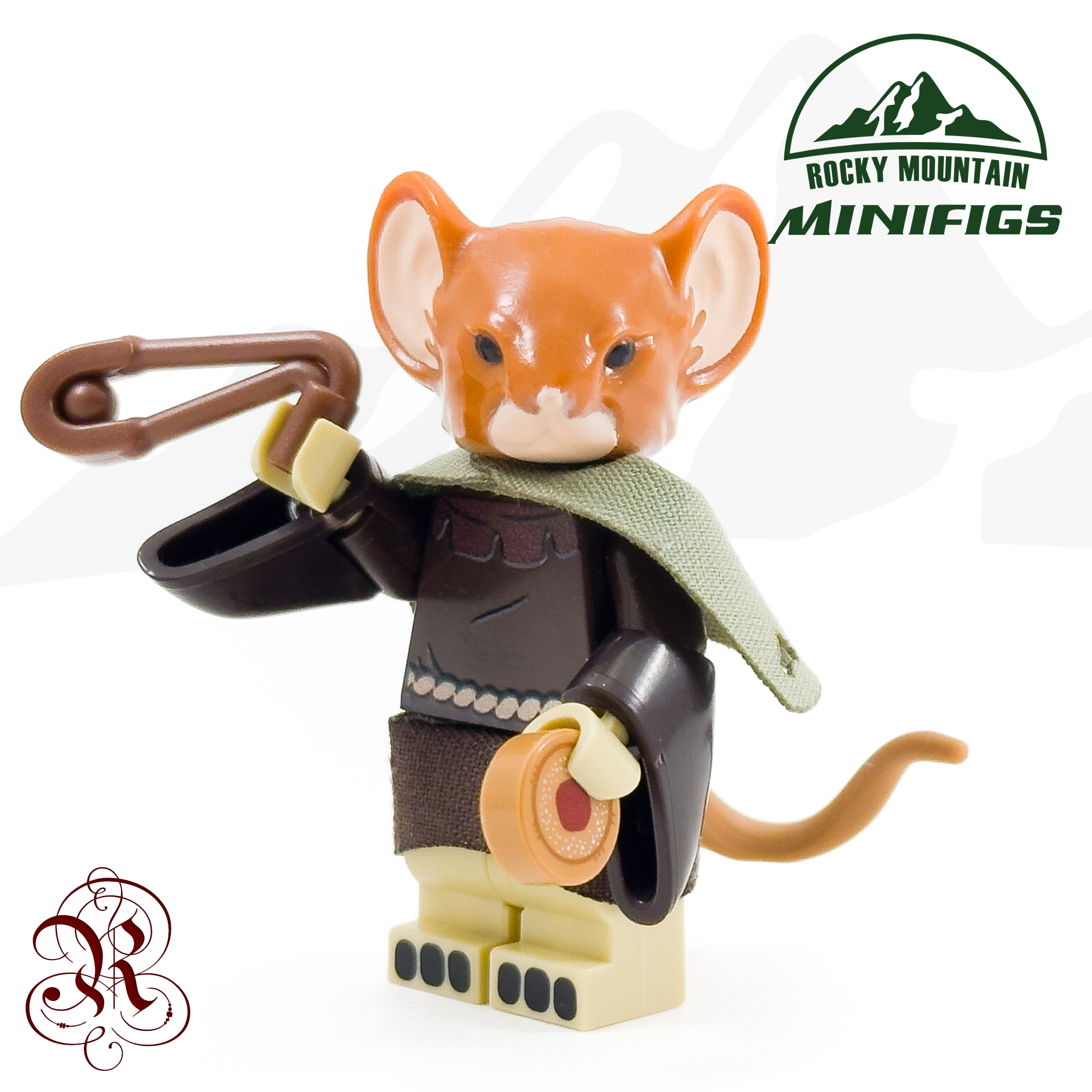 Woodland Creatures Orange Abbey Mouse with Sling Minifigure product photo