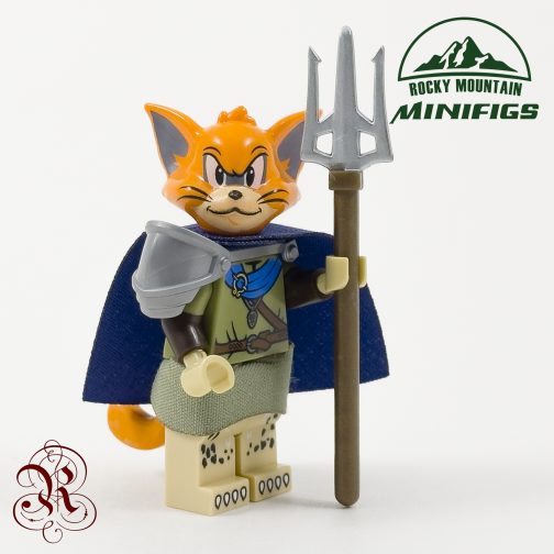 Woodland Creatures Vermin Wildcat Warlord with Trident Minifigure product photo