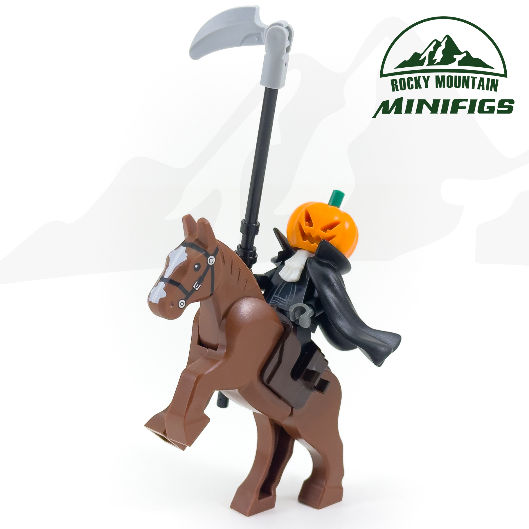 Sleepy Hollow Headless Horseman Minifigure with Horse product photo