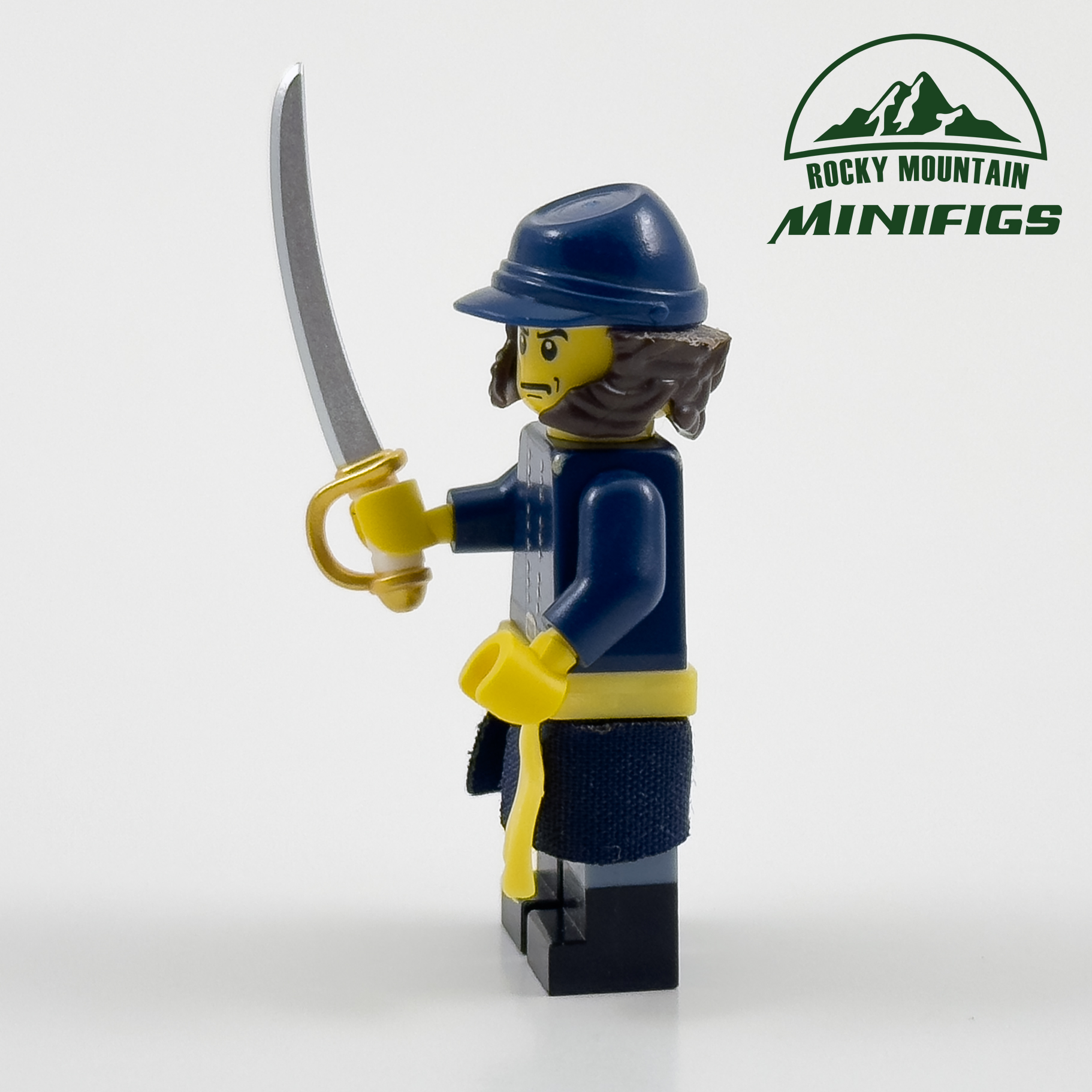 Civil War Union Infantry Captain Minifigure - Rocky Mountain Minifigs