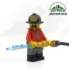Western Horse-drawn Pumpwagon Fireman Minifigure product photo