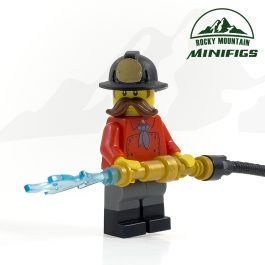 Western Horse-drawn Pumpwagon Fireman Minifigure product photo