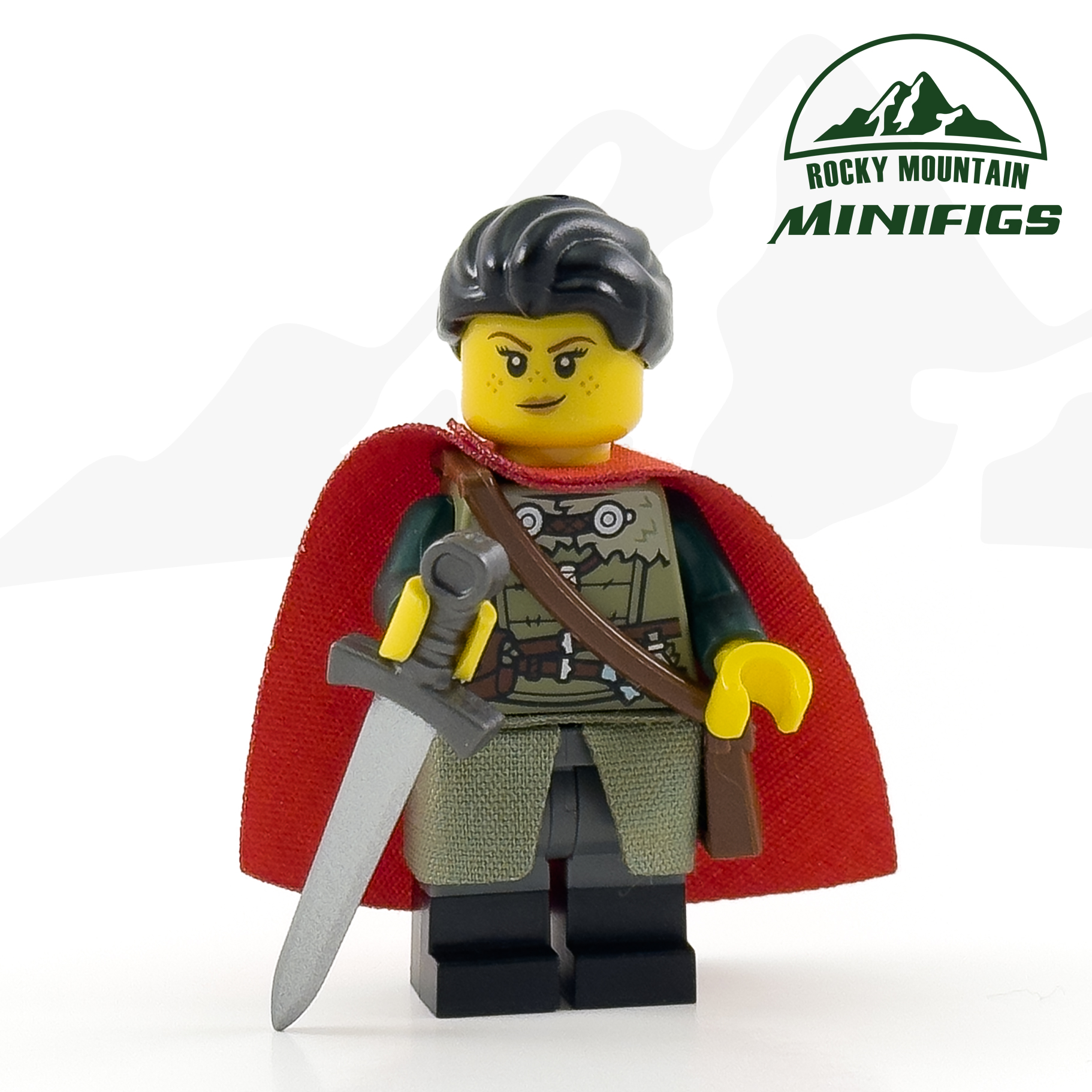 Fantasy Medieval DnD Questing Female Human Adventurer with Sword product photo