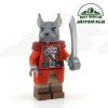 Woodland Creatures Dark Gray Sea Rat with Red Jacket Minifigure product photo