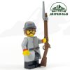 Civil War Rebel Artillery Soldier Minifigure with Caplock Musket product photo